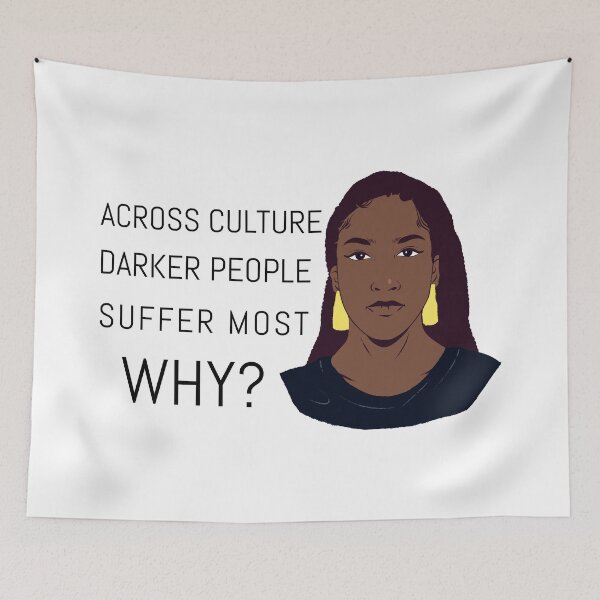 Item preview, Across Cultures Darker People Suffer Most Why? designed and sold by NikStore.
