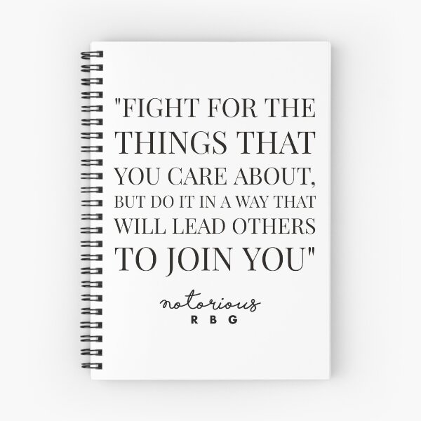 Item preview, RBG QUOTES - RUTH BADER GINSBURG - FIGHT FOR THE THINGS THAT YOU CARE ABOUT designed and sold by Tropical Blood.