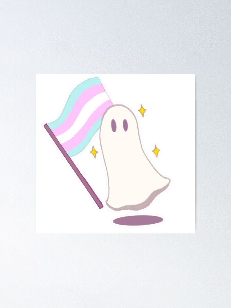 Transgender Pride Ghost Poster For Sale By Lucabug Redbubble 9012