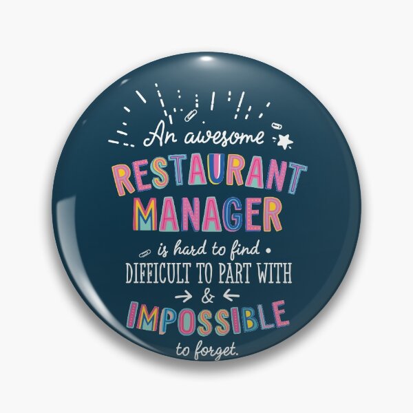 Item preview, An awesome Restaurant Manager Gift Idea - Impossible to Forget Quote designed and sold by betternotes.