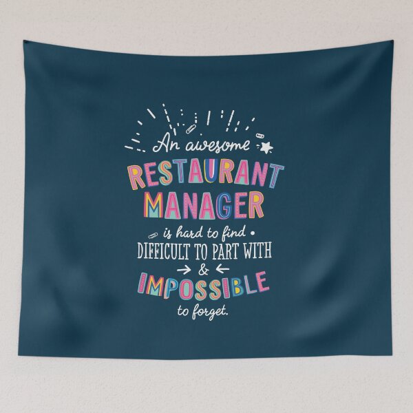 Item preview, An awesome Restaurant Manager Gift Idea - Impossible to Forget Quote designed and sold by betternotes.