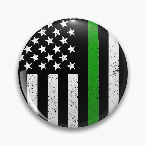 Item preview, American Flag: Thin Green Line Flag Distressed designed and sold by crimsontreasure.