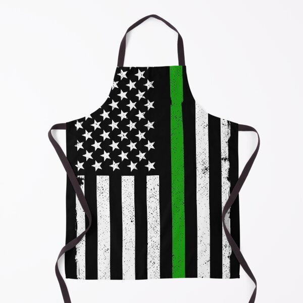 Item preview, American Flag: Thin Green Line Flag Distressed designed and sold by crimsontreasure.