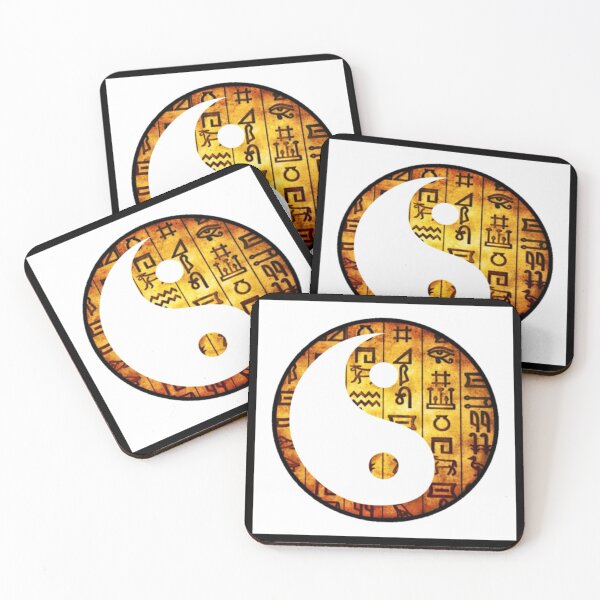 Item preview, Yin And Yang With Egyptian Hieroglyphics   designed and sold by Mark Jesus-Allen.