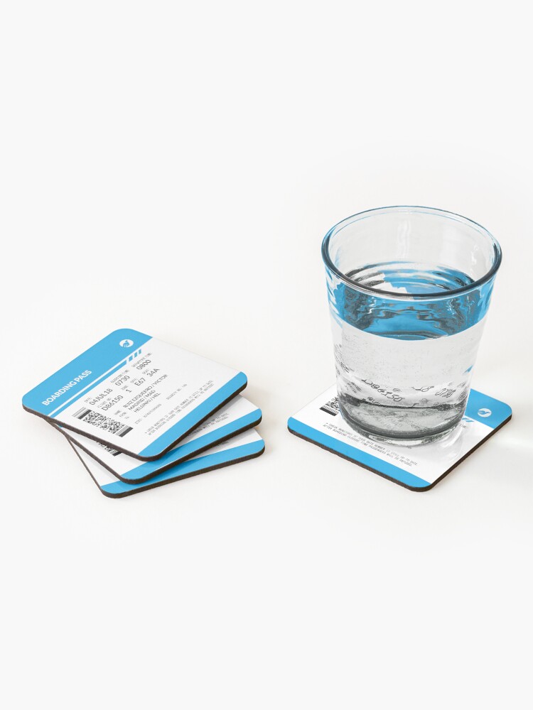 Alternate view of Boarding Pass VRE Coasters (Set of 4)