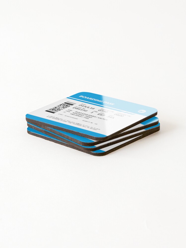 Alternate view of Boarding Pass VRE Coasters (Set of 4)