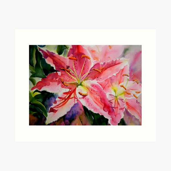 Item preview, Birthday Lilies designed and sold by Ruth Harris.