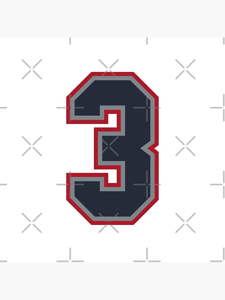 36 Navy Grey Red Sports Number Thirty-Six Sticker for Sale by HelloFromAja