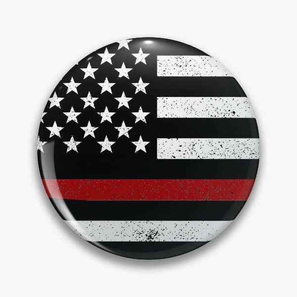 Item preview, Thin Red Line American Flag Distressed- firefighters designed and sold by crimsontreasure.