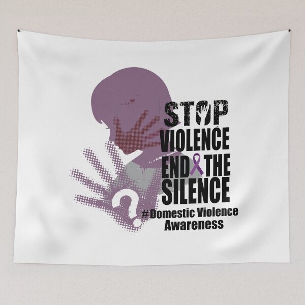 Item preview, This domestic violence supporter apparel to educate people about domestic violence and to make understanding towards it, I Wear Purple Ribbon for Domestic Violence Awareness. designed and sold by bestdesigns2020.