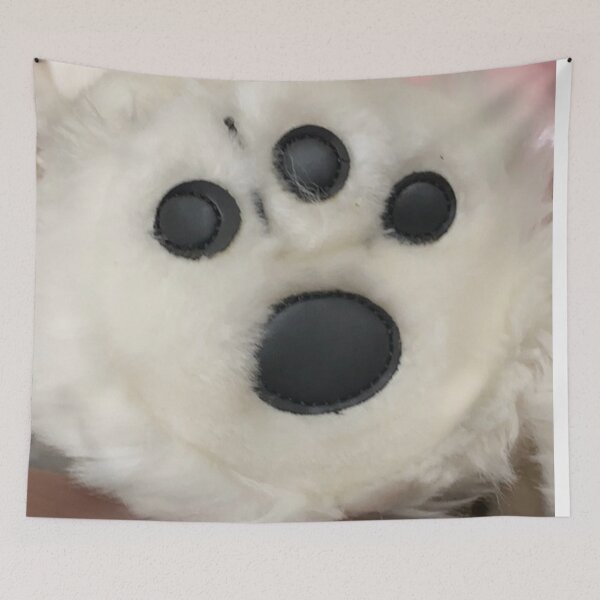 Item preview, CUTE PET PAW DOG LOVER WHITE AND BLACK designed and sold by findsbyjune374.