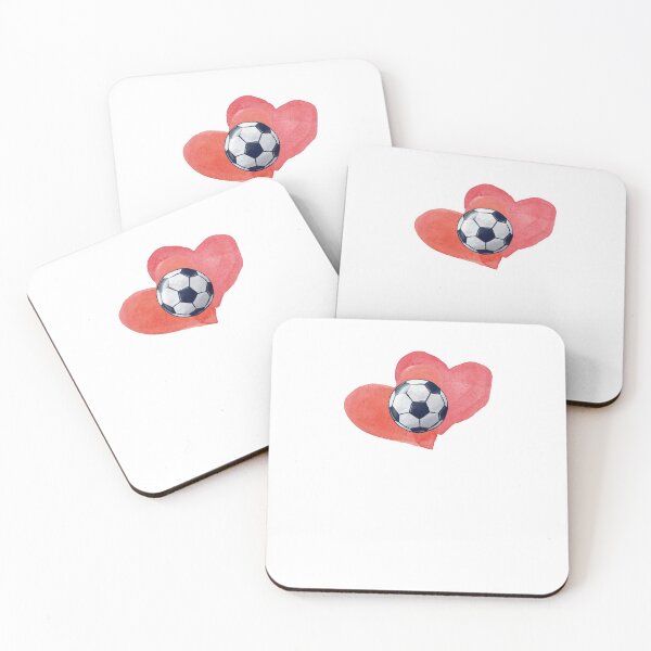 Item preview, Soccer Watercolor Heart Player designed and sold by sharedipmemes.