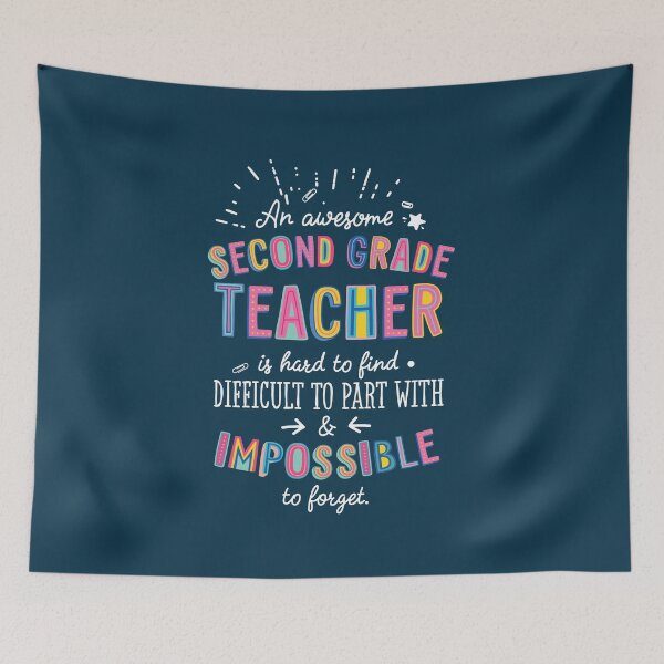 Item preview, An awesome Second Grade Teacher Gift Idea - Impossible to Forget Quote designed and sold by betternotes.