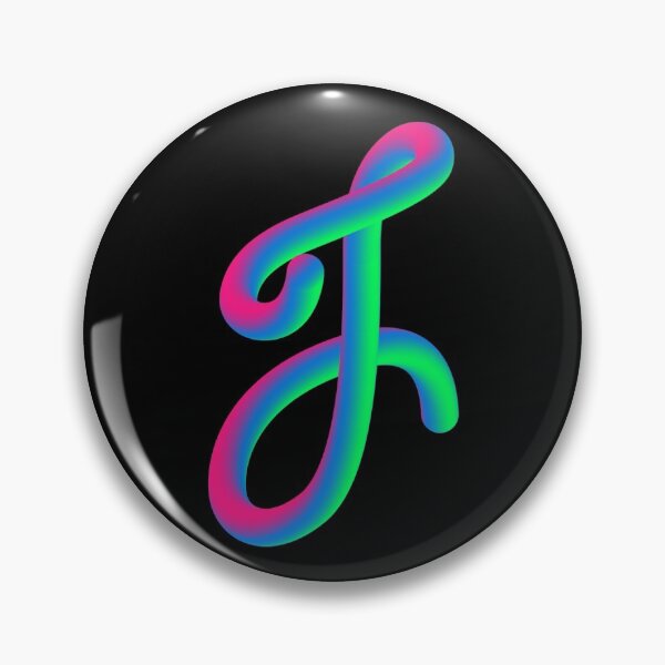 Item preview, Letter J Neon Multicolor designed and sold by Aethel84.