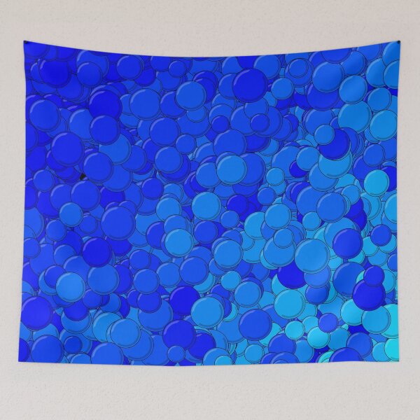 Item preview, Blue and Turquoise Bubbles designed and sold by MathenaArt.