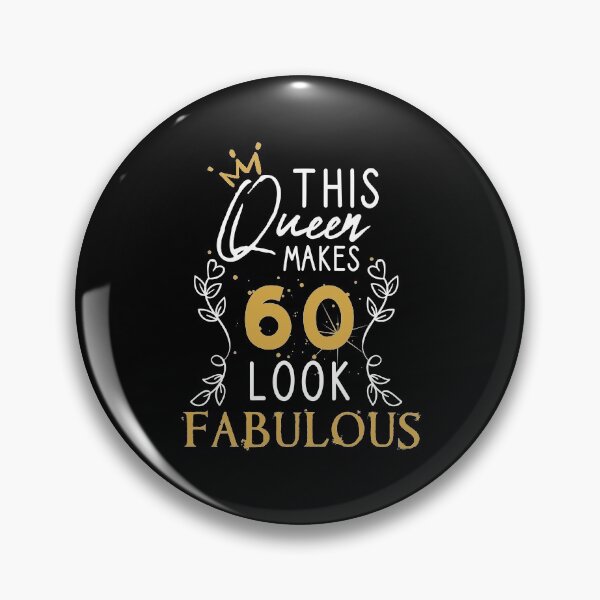 Item preview, This Queen Makes 60 Look Fabulous / Funny Birthday Gift Idea for Girls and Womens / Happy Birthday / 60th Birthday Gift / Heart and flower style idea design designed and sold by Chamssou.