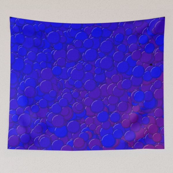 Item preview, Blue and Purple Bubbles designed and sold by MathenaArt.