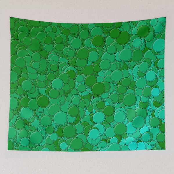 Item preview, Green and Turquoise Bubbles designed and sold by MathenaArt.