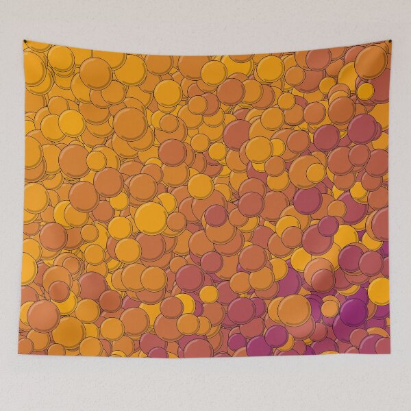 Item preview, Orange and Purple Bubbles designed and sold by MathenaArt.