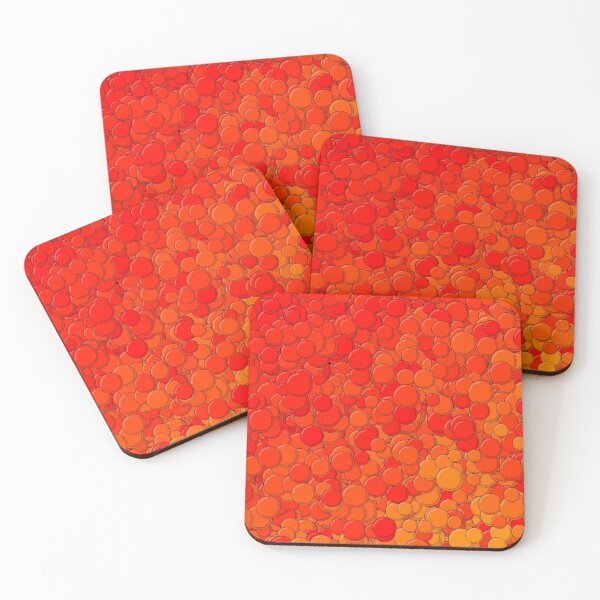 Item preview, Red and Orange Bubbles designed and sold by MathenaArt.