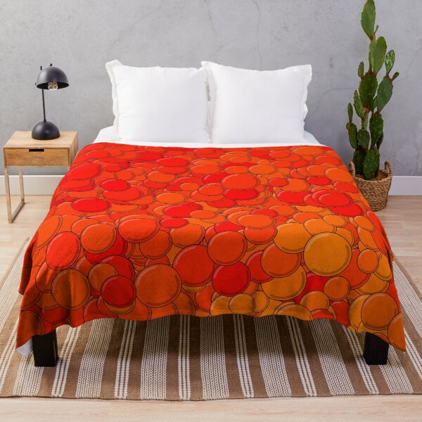 Item preview, Red and Orange Bubbles designed and sold by MathenaArt.