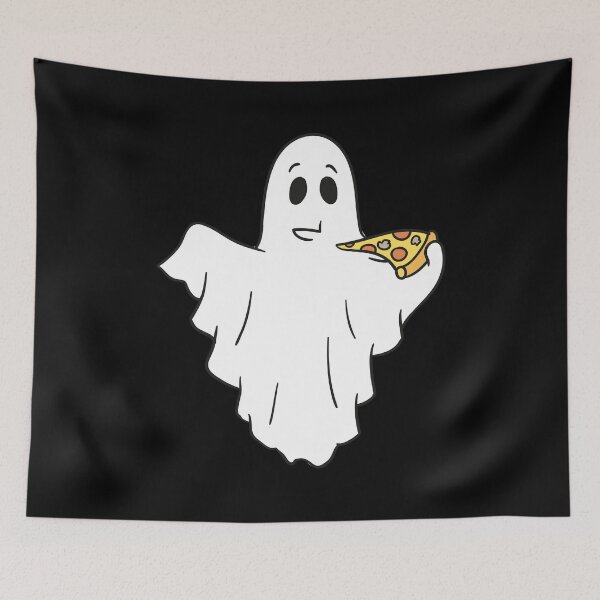 Item preview, Ghost eating pizza designed and sold by Statim.