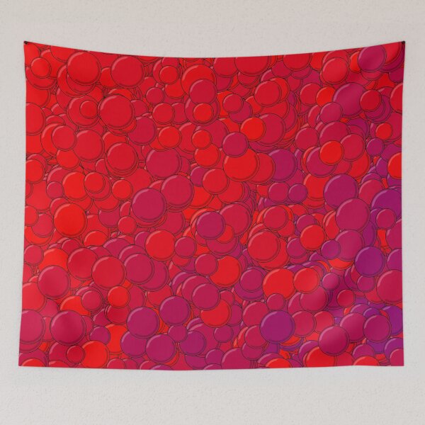 Item preview, Red and Purple Bubbles designed and sold by MathenaArt.