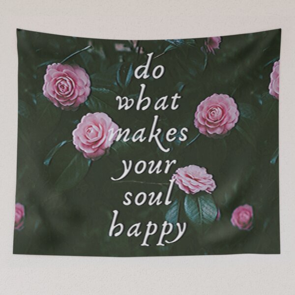 Item preview, do what makes your soul happy- vintage aesthetic quote designed and sold by WanderAesthetic.