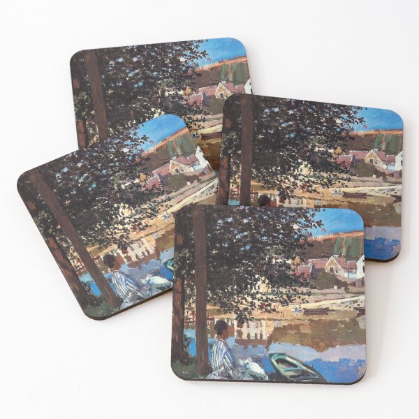 Item preview, River Scene at Bennecourt-Claude Monet designed and sold by LexBauer.