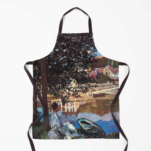 Item preview, River Scene at Bennecourt-Claude Monet designed and sold by LexBauer.
