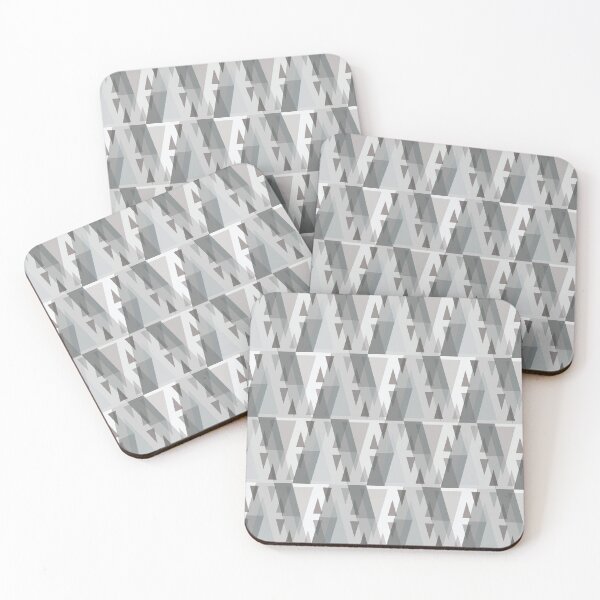 Item preview, Vertical Triangles Pattern – Gray designed and sold by RoguePatterns.