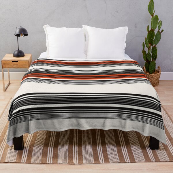 Item preview, Simple trendy black, orange and white stripes designed and sold by africanvisuals.