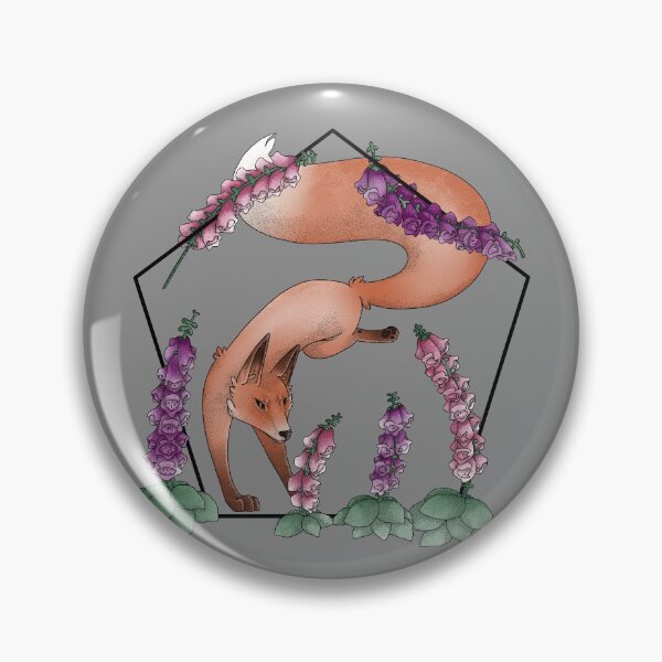Item preview, Fox and Foxgloves designed and sold by TheSilentWren.