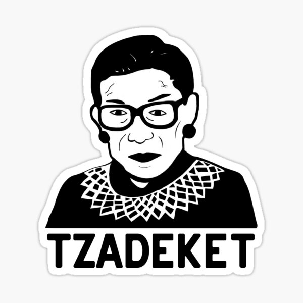 Ruth Bader Ginsburg: Tzadeket Sticker
