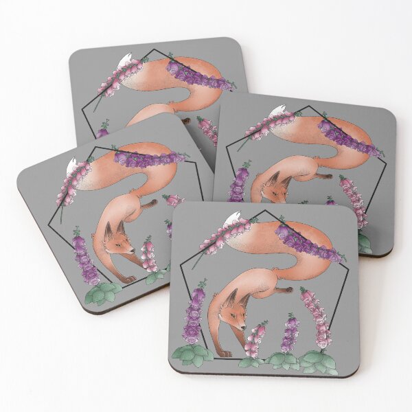 Item preview, Fox and Foxgloves designed and sold by TheSilentWren.