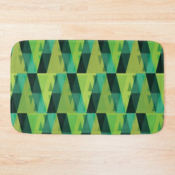 Item preview, Vertical Triangles Pattern – Green designed and sold by RoguePatterns.