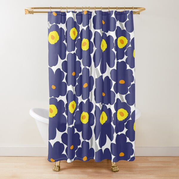 Unikko Shower Curtains Redbubble