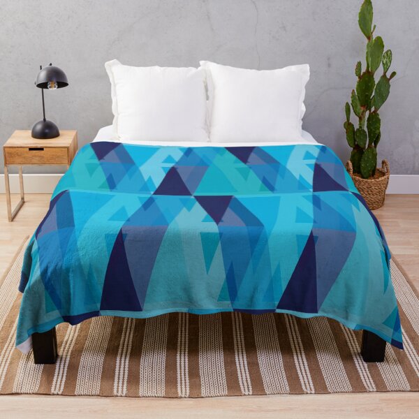 Item preview, Vertical Triangles Pattern – Blue designed and sold by RoguePatterns.