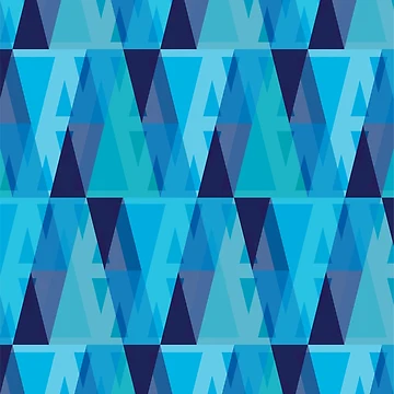 Artwork thumbnail, Vertical Triangles Pattern – Blue by RoguePatterns