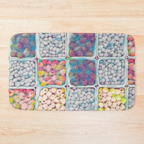 Item preview, Strawberry Serving Platter — Decorative Fruit Tray designed and sold by Galathi Designs.