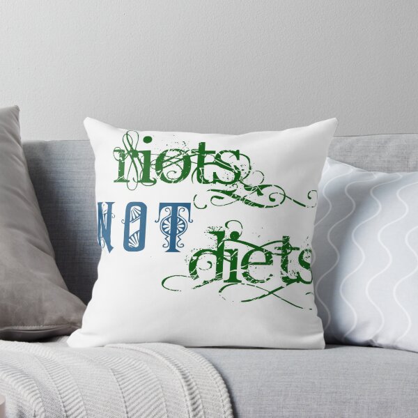 Item preview, Riots Not Diets (Green and Blue) designed and sold by incurablehippie.