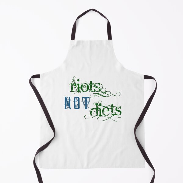 Item preview, Riots Not Diets (Green and Blue) designed and sold by incurablehippie.