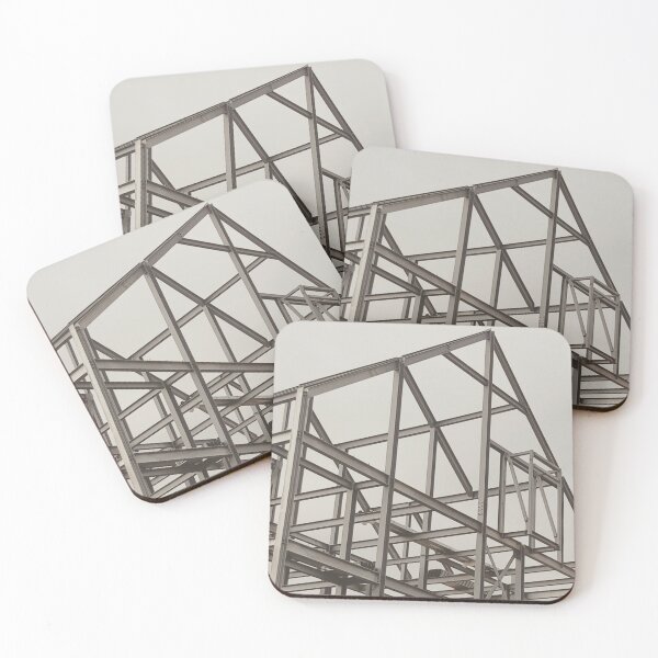 Item preview, Steel frame building structure against a grey stormy sky designed and sold by Emma  Amies.