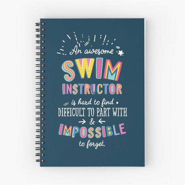 Item preview, An awesome Swim Instructor Gift Idea - Impossible to Forget Quote designed and sold by betternotes.