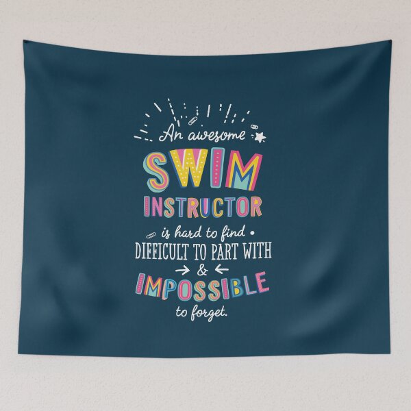 Item preview, An awesome Swim Instructor Gift Idea - Impossible to Forget Quote designed and sold by betternotes.