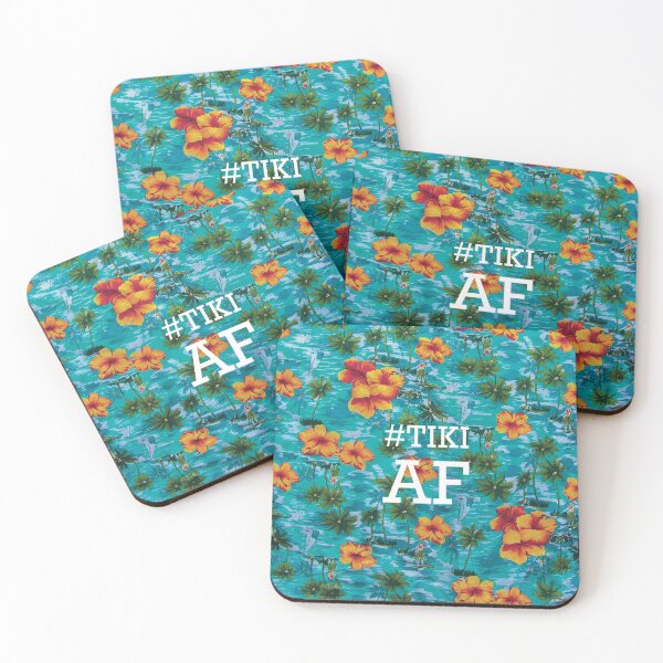 Item preview, Tiki AF - Tropical, Hawaiian, Polynesian, Surf designed and sold by electricdreamz.