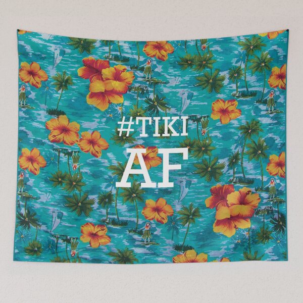 Item preview, Tiki AF - Tropical, Hawaiian, Polynesian, Surf designed and sold by electricdreamz.