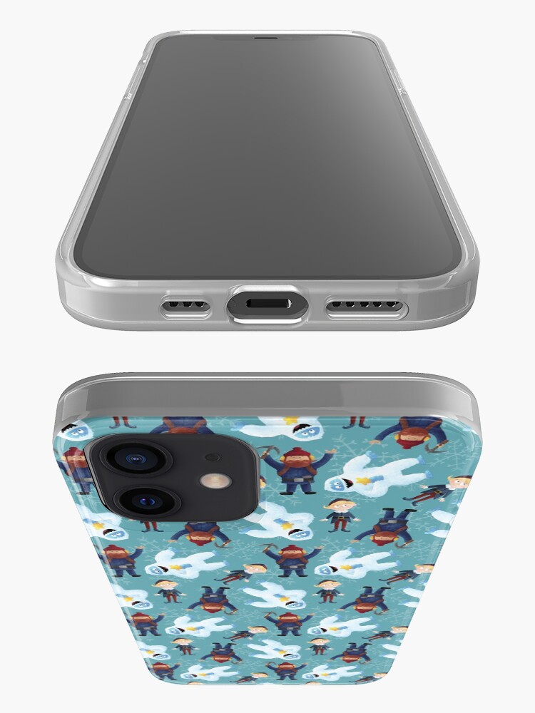 Alternate view of Yukon, Hermey and the Bumble in Teal iPhone Case