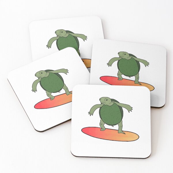Item preview, Turtle on a Surfboard  designed and sold by lojains.