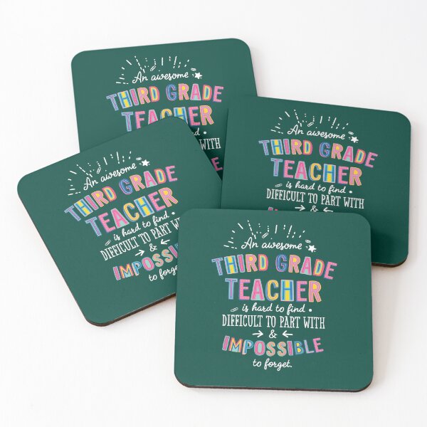Item preview, An awesome Third Grade Teacher Gift Idea - Impossible to Forget Quote designed and sold by betternotes.